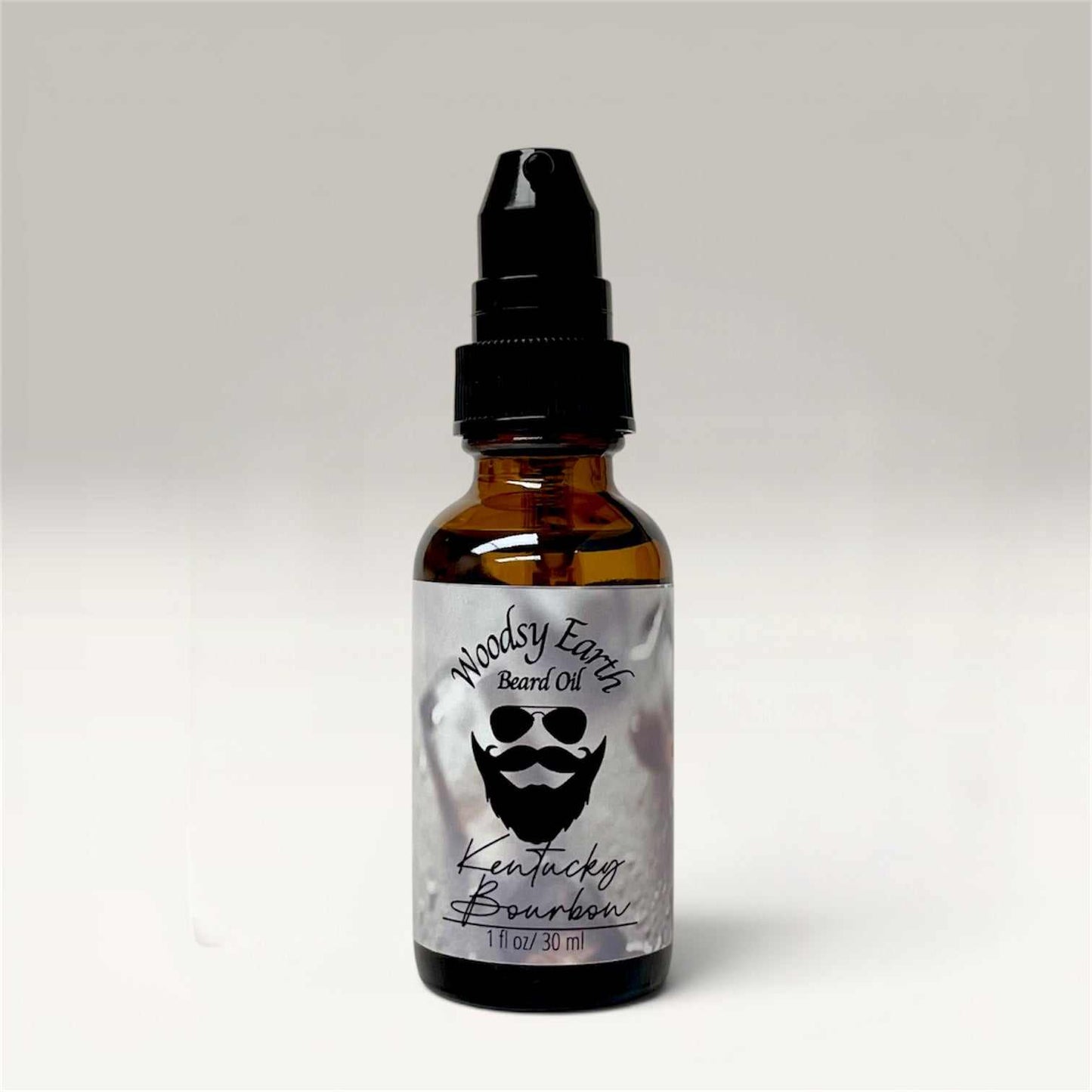 Bottle of fragrance-free beard oil with premium botanical oils for conditioning and skin care