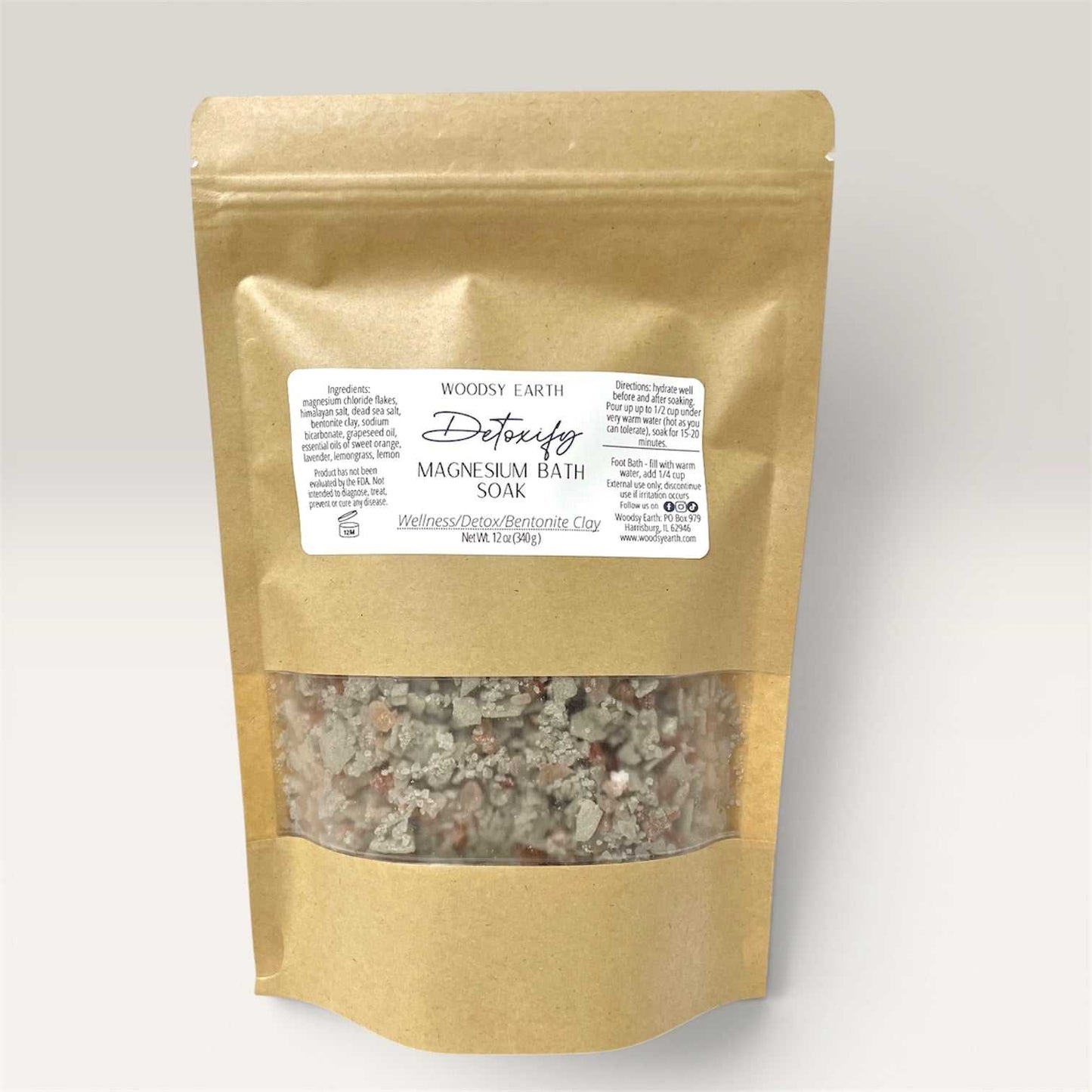 Magnesium Bath Soak – Detox & Muscle Relief | 4oz & 12oz