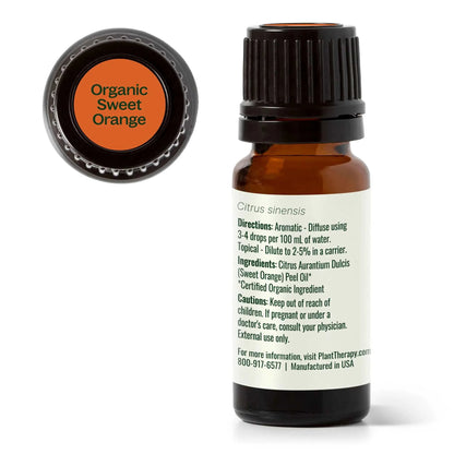 Plant Therapy - Organic Sweet Orange Essential Oil 10 mL