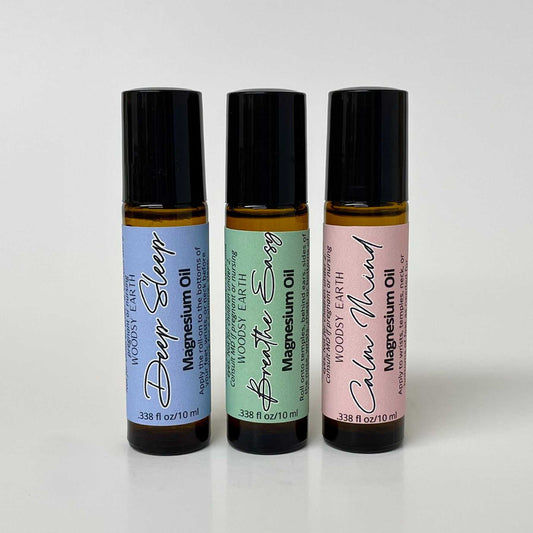 Magnesium Oil Roll-Ons – Calm Mind, Deep Sleep, or Breathe Easy