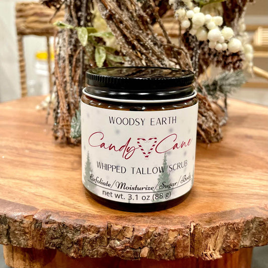 Candy Cane Tallow Body Scrub