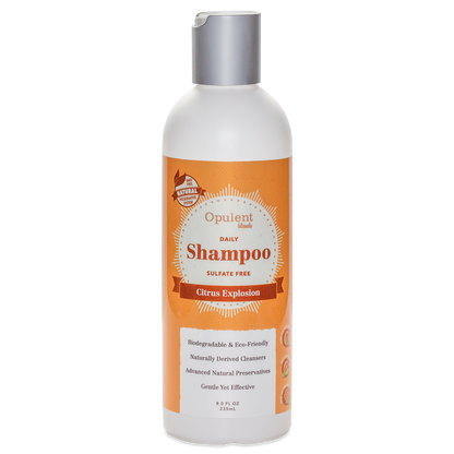 All Natural Citrus Explosion Shampoo by Opulent Blends, 8 fl oz, eco-friendly.