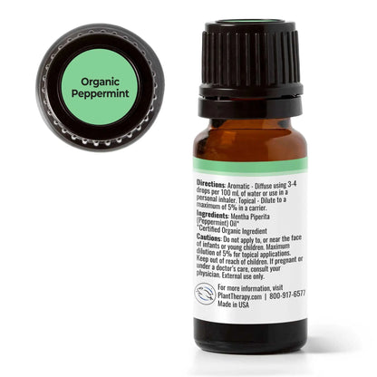 Plant Therapy - Organic Peppermint Essential Oil 10 mL