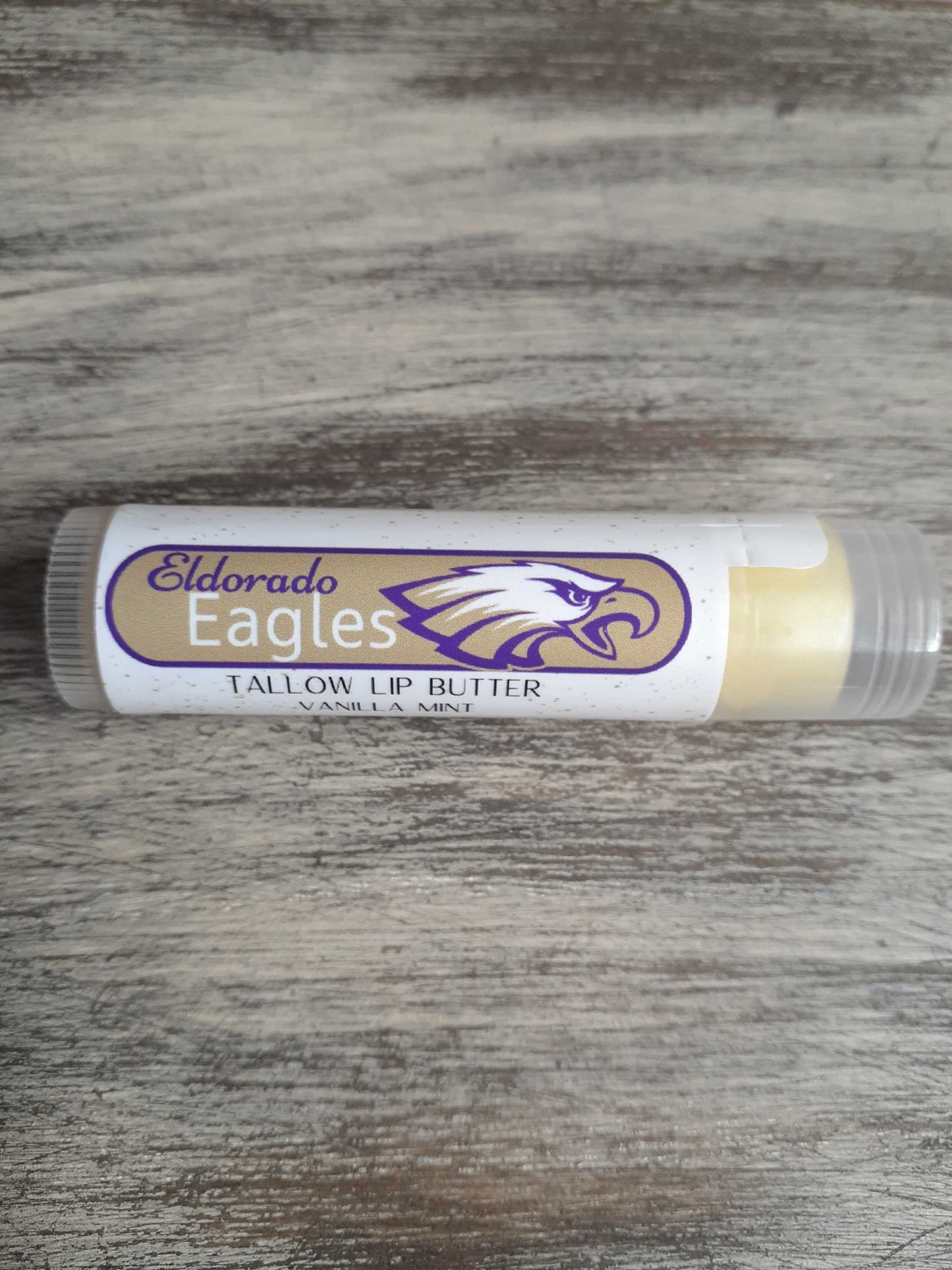 Lip Butter - Show your school spirit with vanilla mint scent.