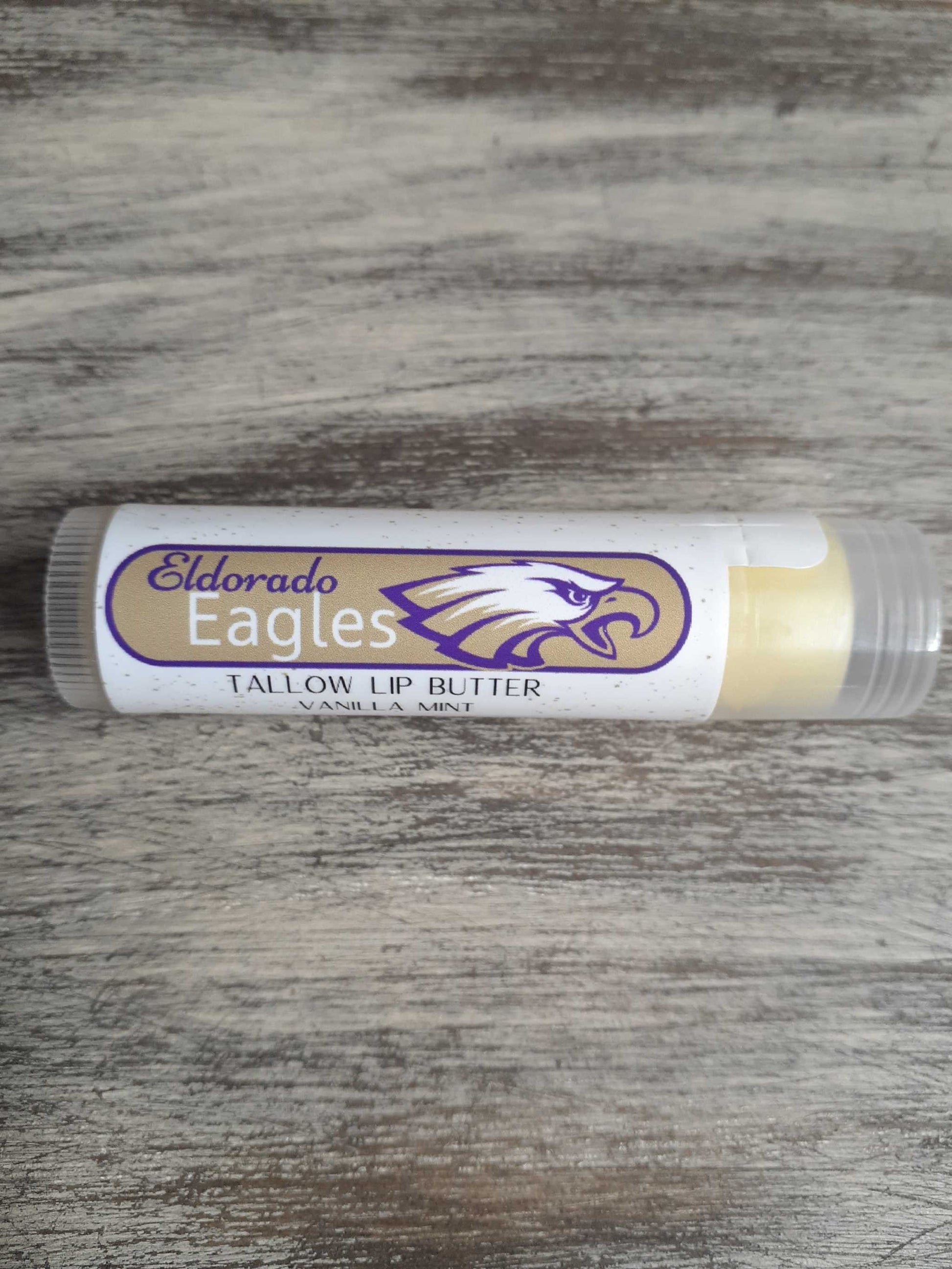 Lip Butter - Show your school spirit with vanilla mint scent.