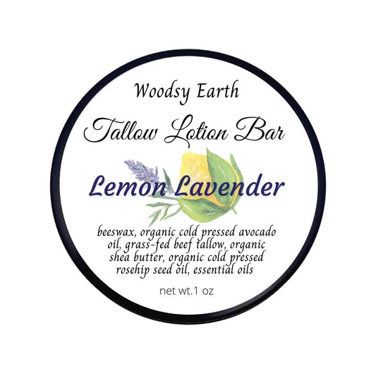 Lemon Lavender Tallow Lotion Bar